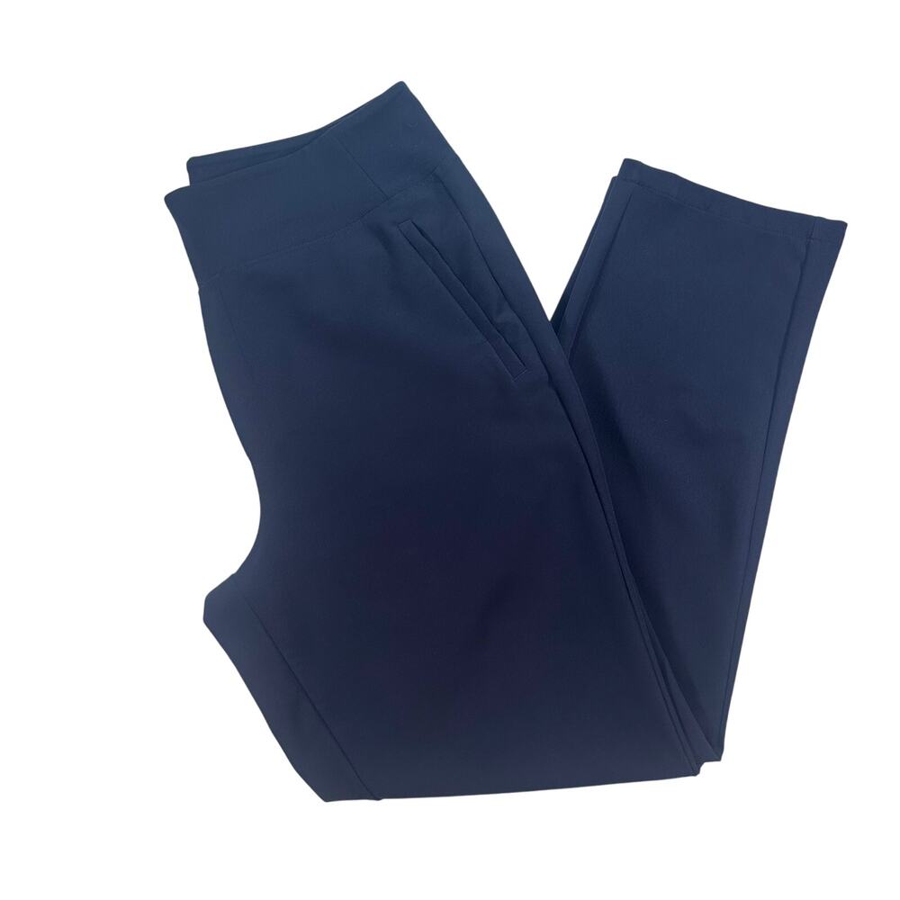 Athleta Endless High-Rise Pull-On Pants SZ 12T Navy Blue Travel Comfort
